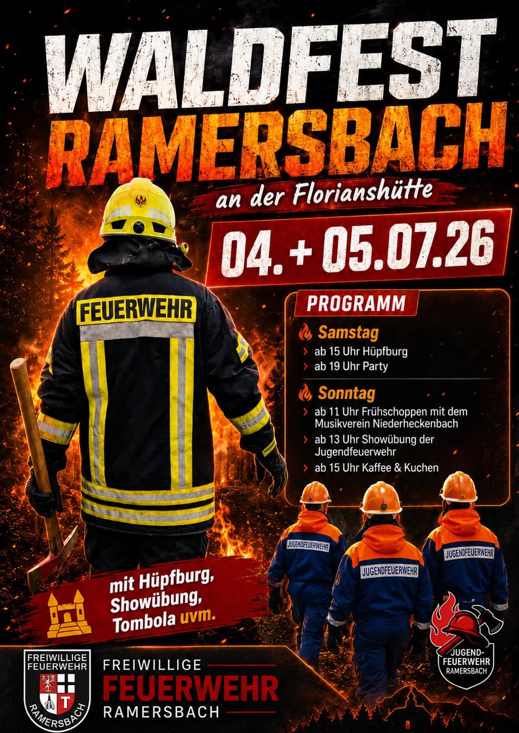 Waldfest Ramersbach 2026 – Plakat